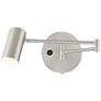 2_Austin Brushed Steel LED Hardwired Swing Arm Wall Lamp more views