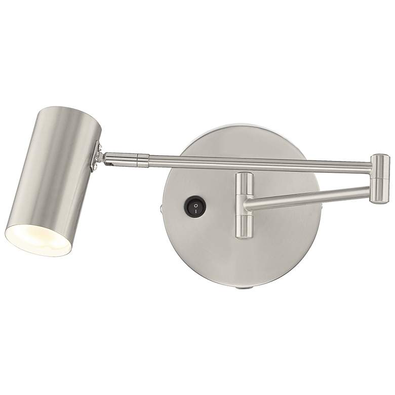 Image 3 Austin Brushed Steel LED Hardwired Swing Arm Wall Lamp more views