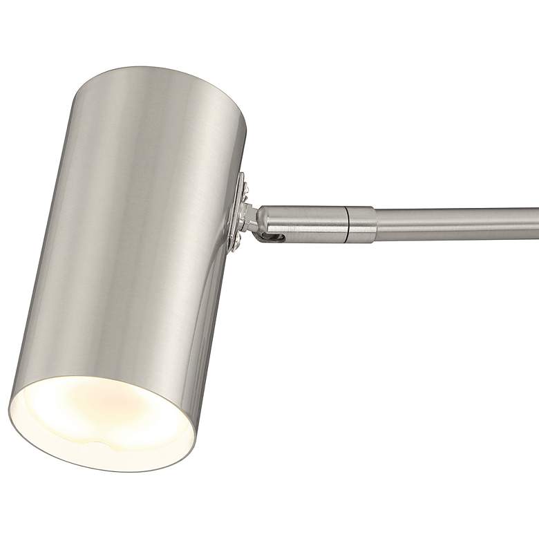 Image 7 Austin Brushed Steel LED Hardwired Swing Arm Wall Lamp more views