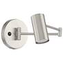 7_Austin Brushed Steel LED Hardwired Swing Arm Wall Lamp more views