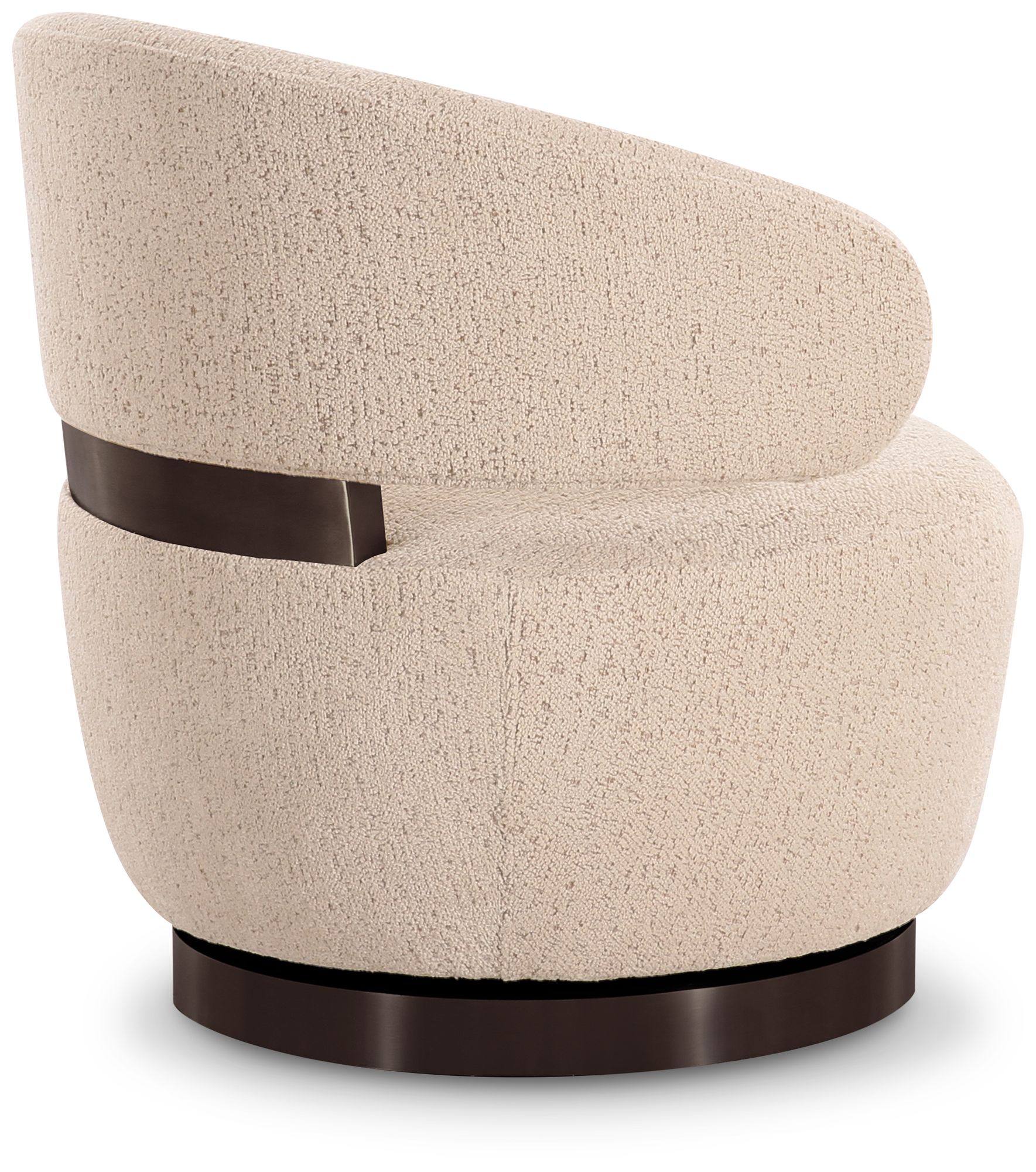 Image 3 Austin Cream Boucle Swivel Chair more views