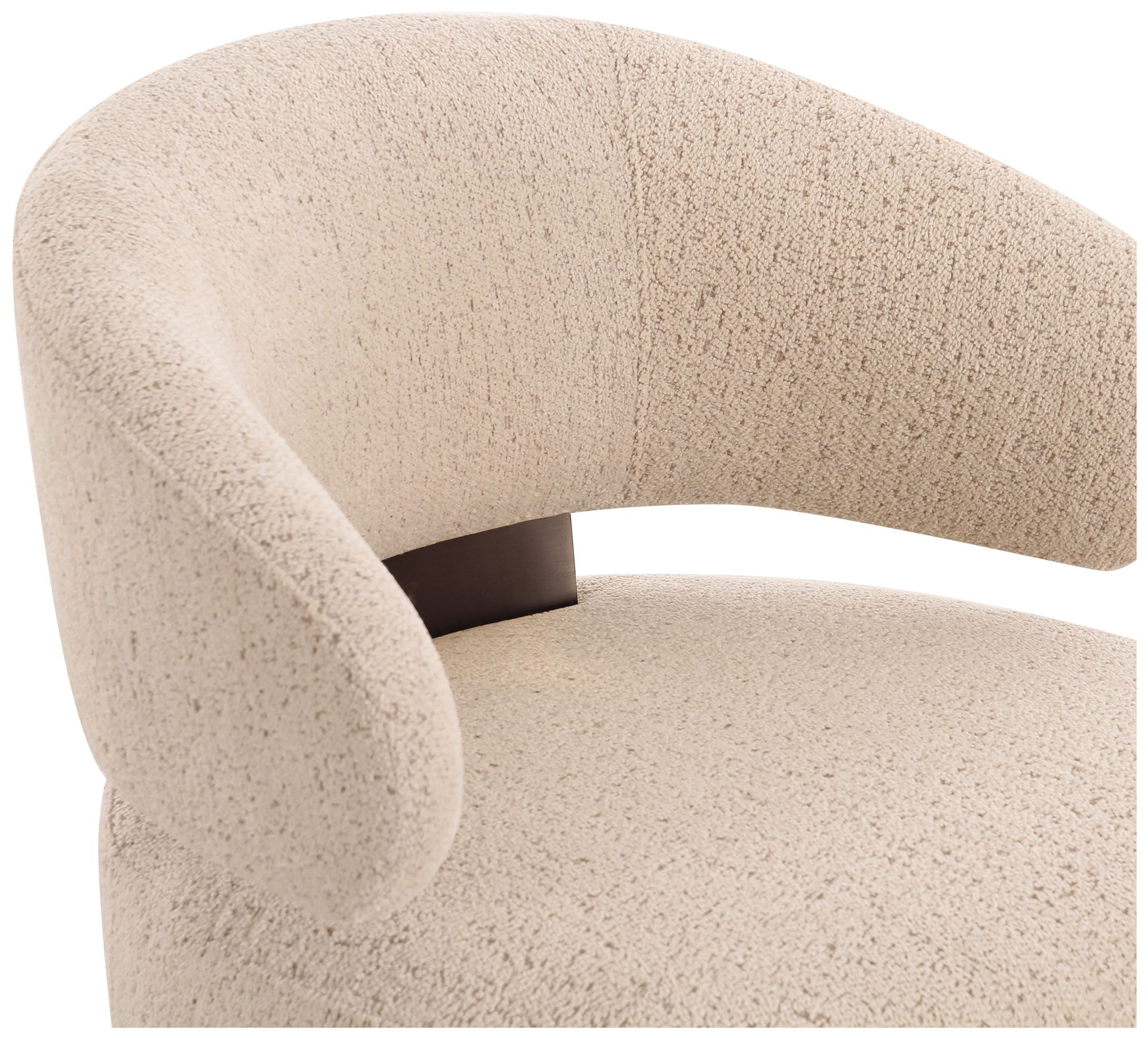 Image 5 Austin Cream Boucle Swivel Chair more views