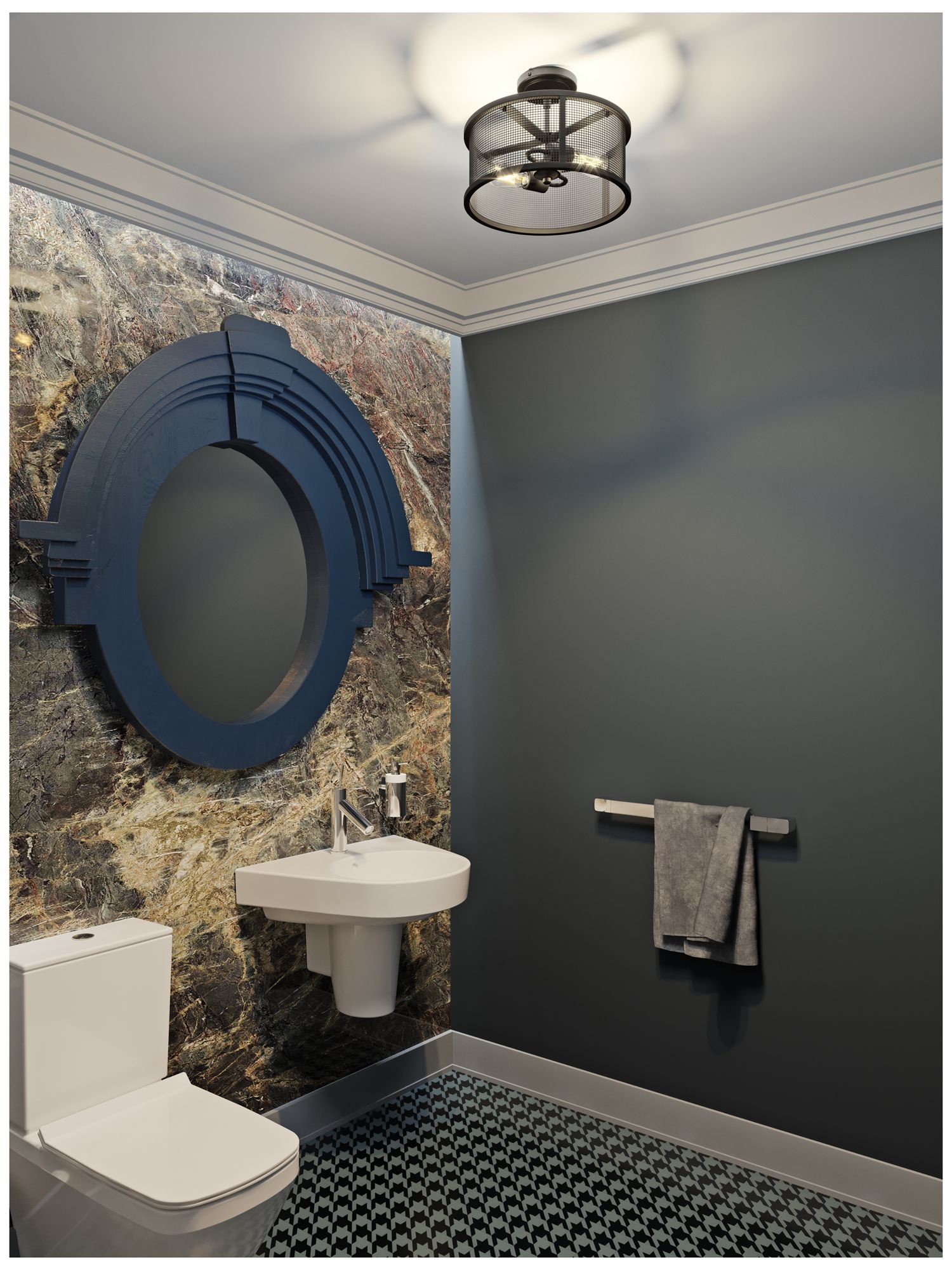 Image 2 Austin Flushmount - Medium Base - 120V - Bronze more views