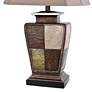 4_Austin Patchwork Bronze Cream Gold Leaf Table Lamp more views