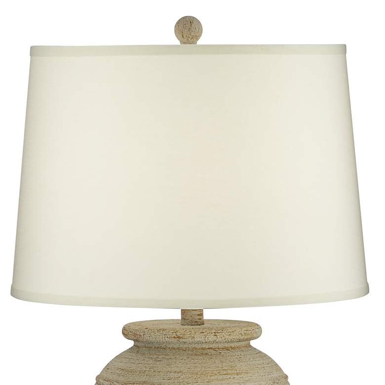 Image 5 Austin Sand Ridged Southwest Rustic Jug Table Lamp With USB Dimmer more views