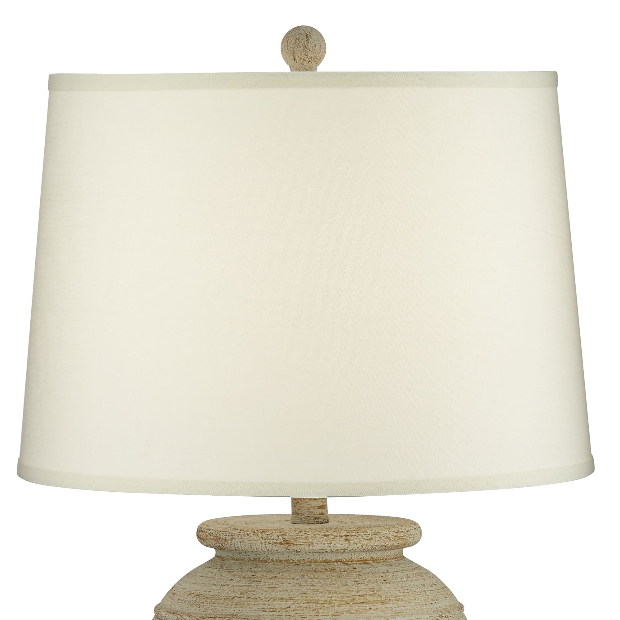 Austin Sand Toned Ridged Southwest Rustic Jug Table Lamps Set of 2