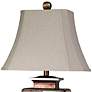 Austin Table Lamp - Bronze, Cream, Gold Leaf Finish - Taupe Fabric Shade