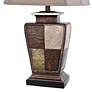 Austin Table Lamp - Bronze, Cream, Gold Leaf Finish - Taupe Fabric Shade