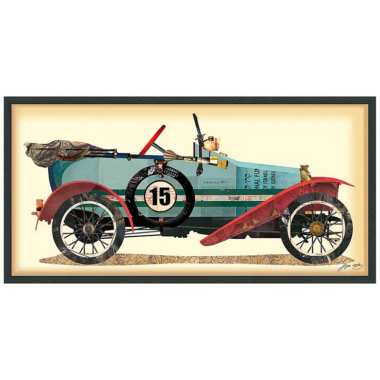 Image 2 Automobile #1 48" Wide Dimensional Collage Framed Wall Art