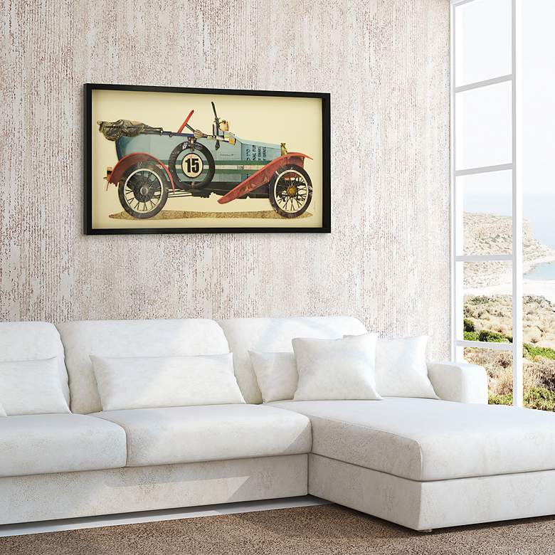 Image 5 Automobile #1 48" Wide Dimensional Collage Framed Wall Art more views