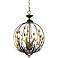 Autumn 16" Wide Dusk Wrought Iron Pendant