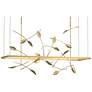 Autumn 53.4" Wide Modern Brass Short Height LED Pendant