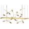 Autumn 53.4" Wide Modern Brass Short Height LED Pendant