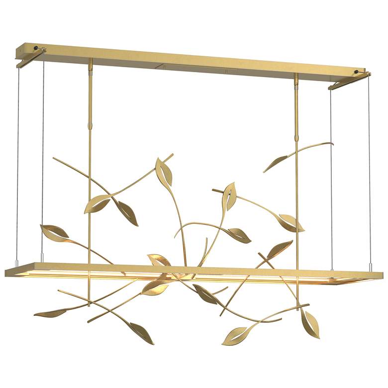 Image 1 Autumn 53.4" Wide Modern Brass Standard LED Pendant