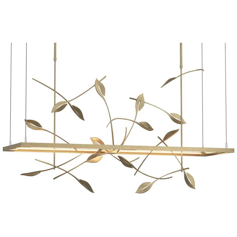 Image 1 Autumn 53.4" Wide Soft Gold Long LED Pendant