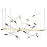 Autumn 53.4" Wide Sterling Short Height LED Pendant