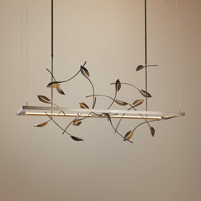 Image 1 Autumn 53 1/2"W Dark Smoke LED Kitchen Island Light Pendant