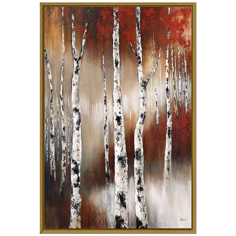 Image 1 Autumn Aspen 21 3/4 inch High Framed Canvas Wall Art