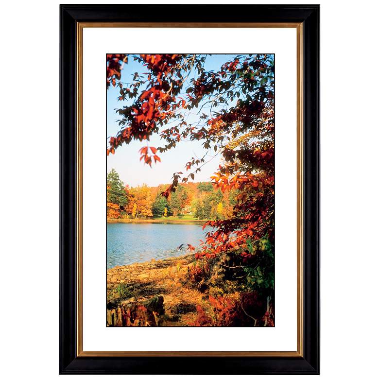 Image 1 Autumn at the Lake Giclee 41 3/8 inch High Wall Art