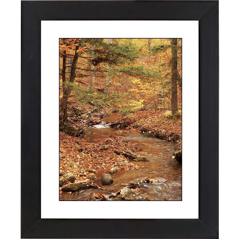 Image 1 Autumn Brook Black Frame Giclee 23 1/4 inch High Wall Art