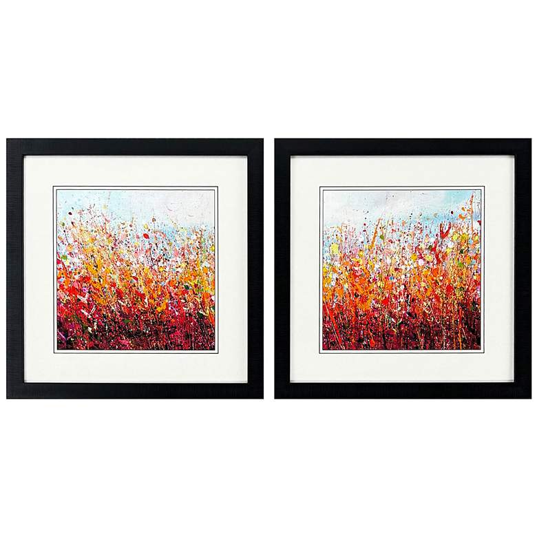 Image 1 Autumn Color 26"W x 26"H Framed Wall Art Set of 2