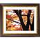 Autumn Color Gold Bronze Frame Giclee 20" Wide Wall Art