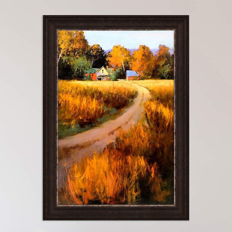 Image 1 Autumn Fields 42" High Framed Giclee Wall Art