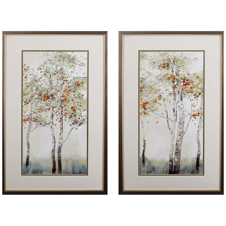 Image 1 Autumn First Breath 19"W x 31"H Framed Art Set of 2