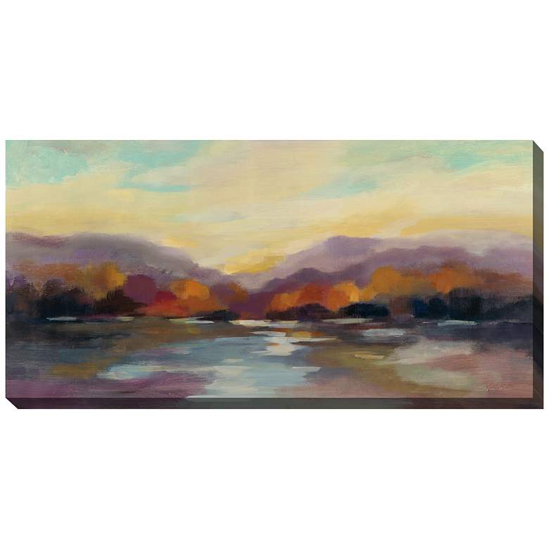 Image 1 Autumn Glow 48" Wide Rectangular Outdoor Canvas Wall Art
