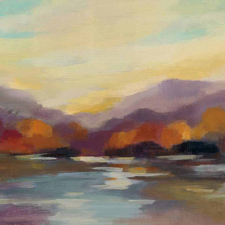 Image 2 Autumn Glow 48" Wide Rectangular Outdoor Canvas Wall Art more views