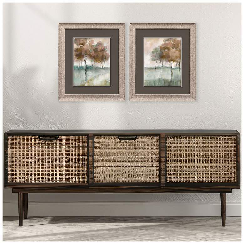 Image 4 Autumn in the Park 19"W x 22"H Framed Art Set of 2 more views