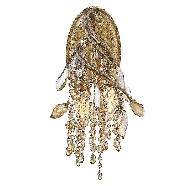 Image 3 Autumn Twilight 14" High Mystic Gold 3-Light Wall Sconce more views