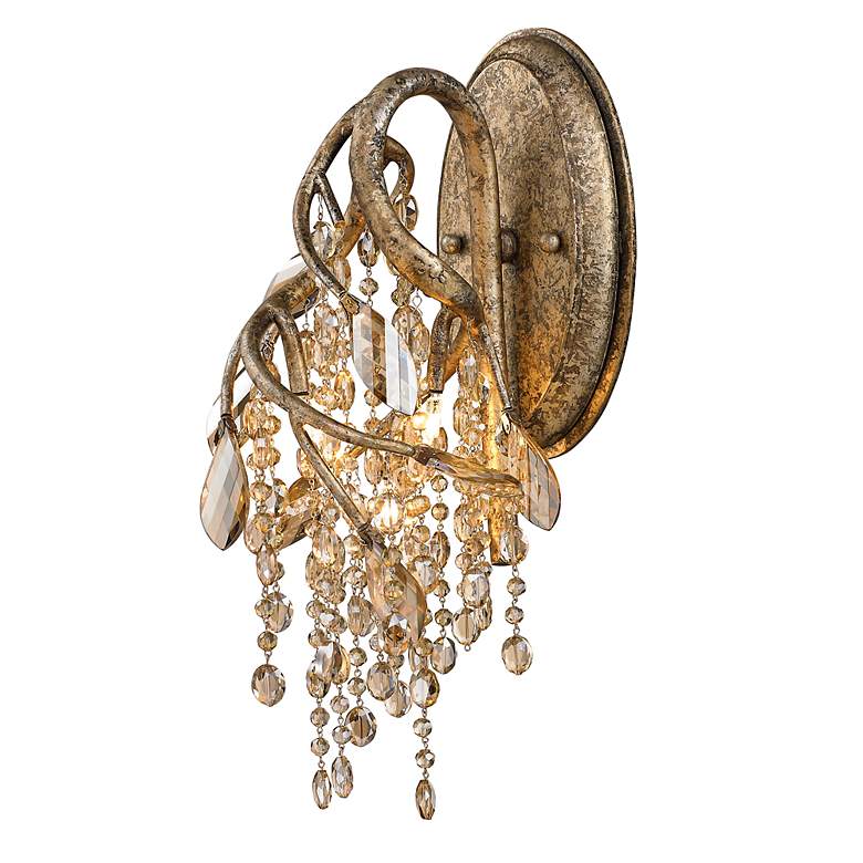Image 4 Autumn Twilight 14" High Mystic Gold 3-Light Wall Sconce more views