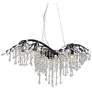 Autumn Twilight 31" Wide Black Iron and Crystal Chandelier