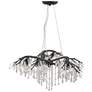 Autumn Twilight 31" Wide Black Iron and Crystal Chandelier
