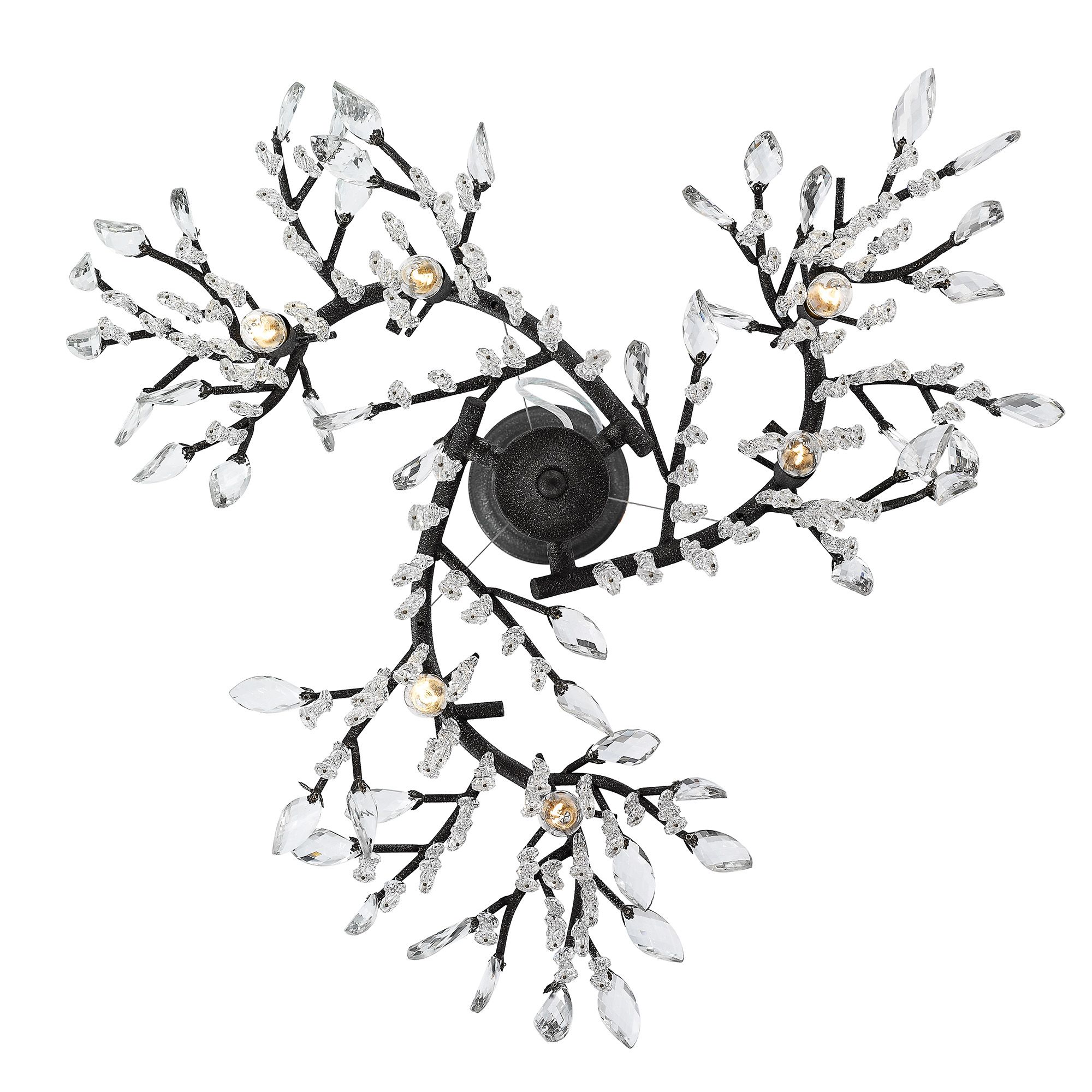 Image 4 Autumn Twilight 31" Wide Black Iron and Crystal Chandelier more views