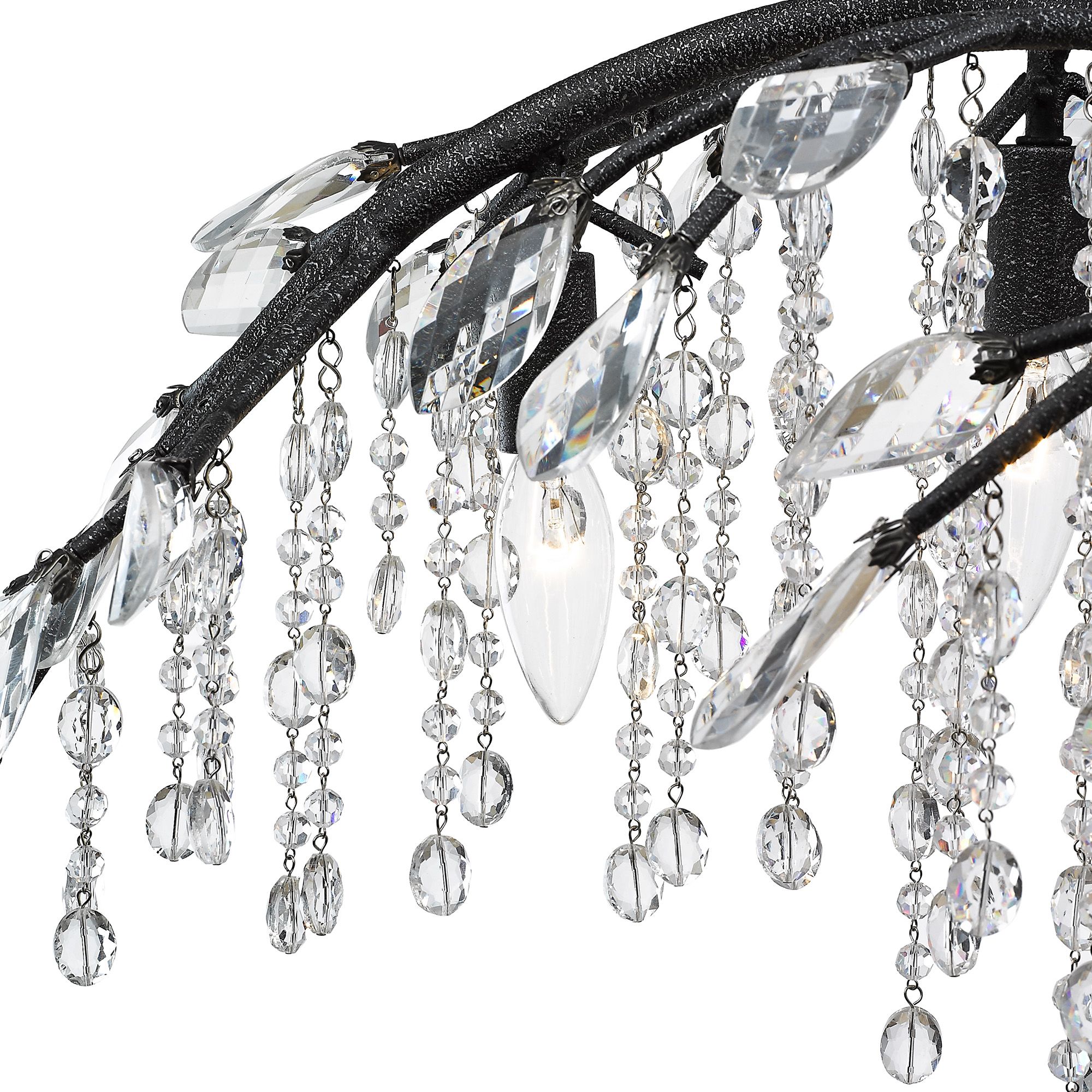 Image 6 Autumn Twilight 31" Wide Black Iron and Crystal Chandelier more views