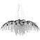 Autumn Twilight 40" Wide Black Iron and Crystal Chandelier
