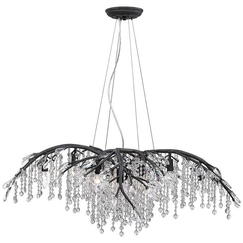 Image 3 Autumn Twilight 40" Wide Black Iron and Crystal Chandelier more views