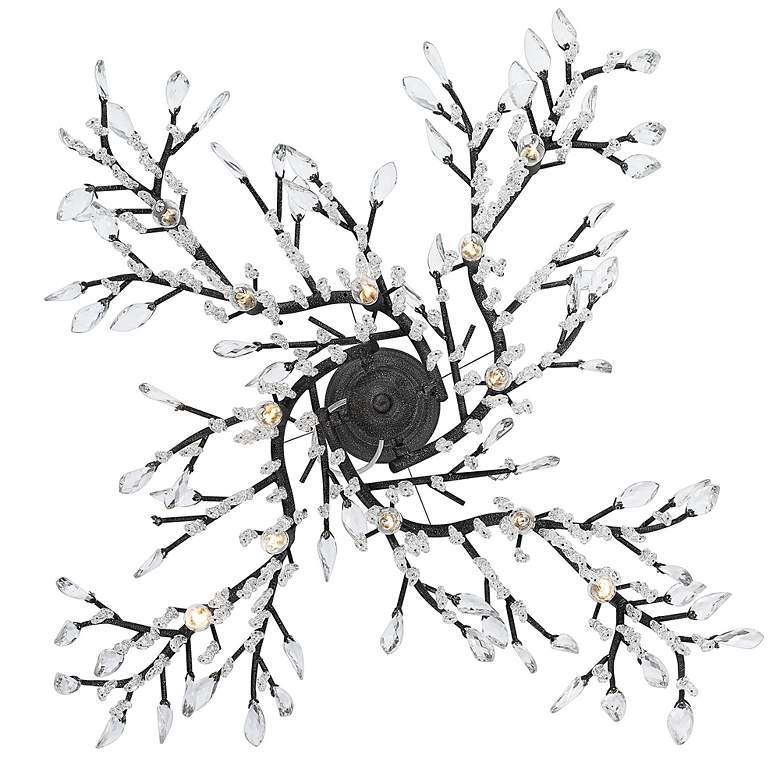 Image 6 Autumn Twilight 40" Wide Black Iron and Crystal Chandelier more views