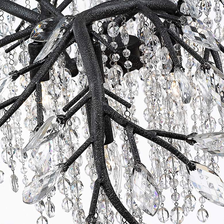 Image 7 Autumn Twilight 40" Wide Black Iron and Crystal Chandelier more views
