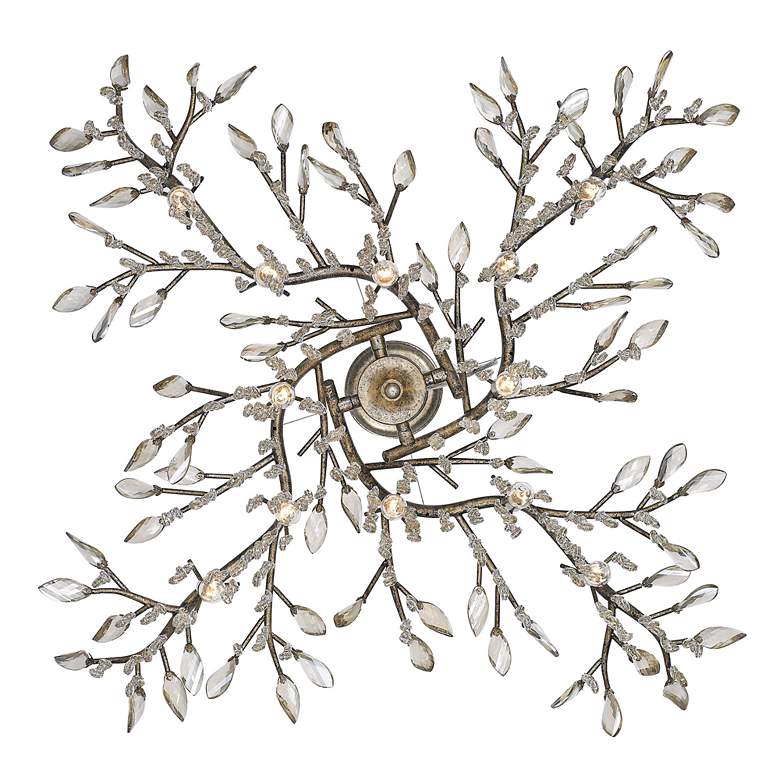 Image 6 Autumn Twilight 40 inch Wide Mystic Gold and Crystal 12-Light Chandelier more views