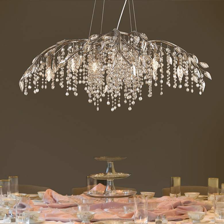 Image 2 Autumn Twilight 40"W Mystic Gold Crystal 12-Light Chandelier