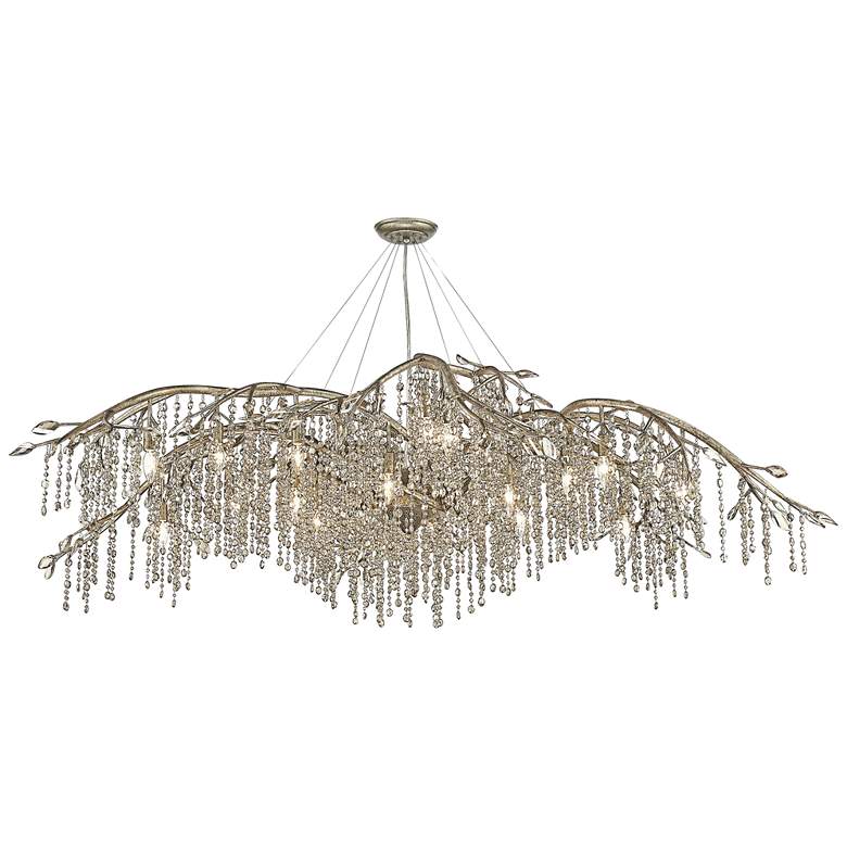 Image 3 Autumn Twilight 80" Wide Mystic Gold 24-Light Chandelier more views