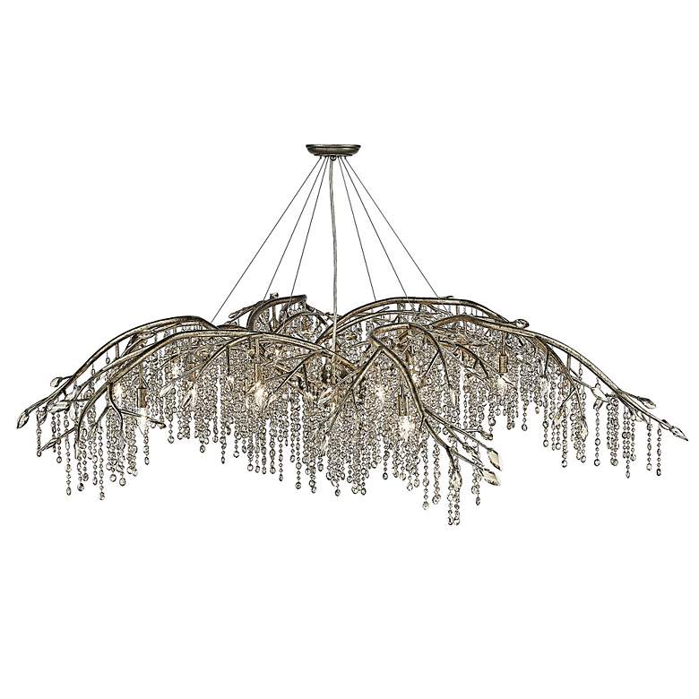 Image 7 Autumn Twilight 80" Wide Mystic Gold 24-Light Chandelier more views