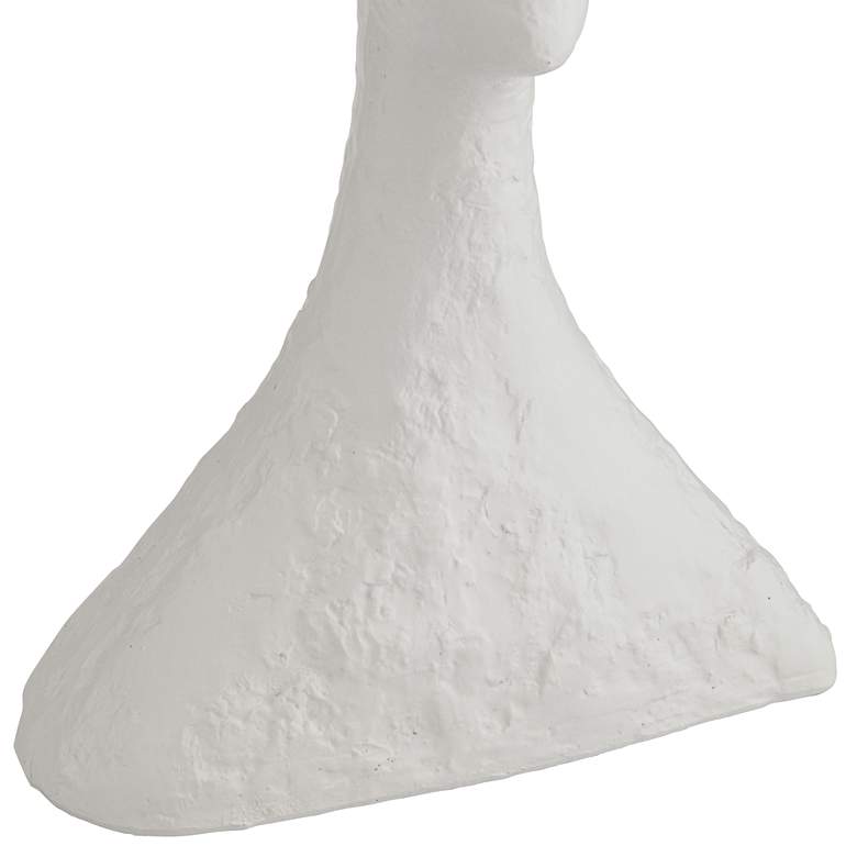 Image 5 Ava 10 1/4" High Matte White Textured Bust Figurine more views