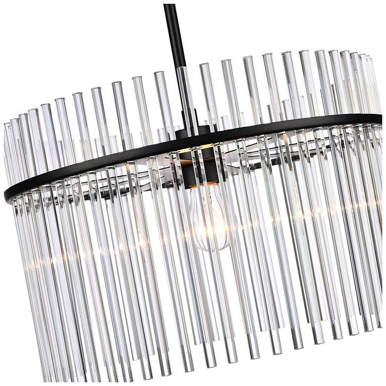 Image 7 Ava 15.7" Wide Black Semi Flush Mount w/ Clear Shade more views