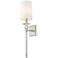 Ava 22 1/2" High Brushed Nickel Wall Sconce