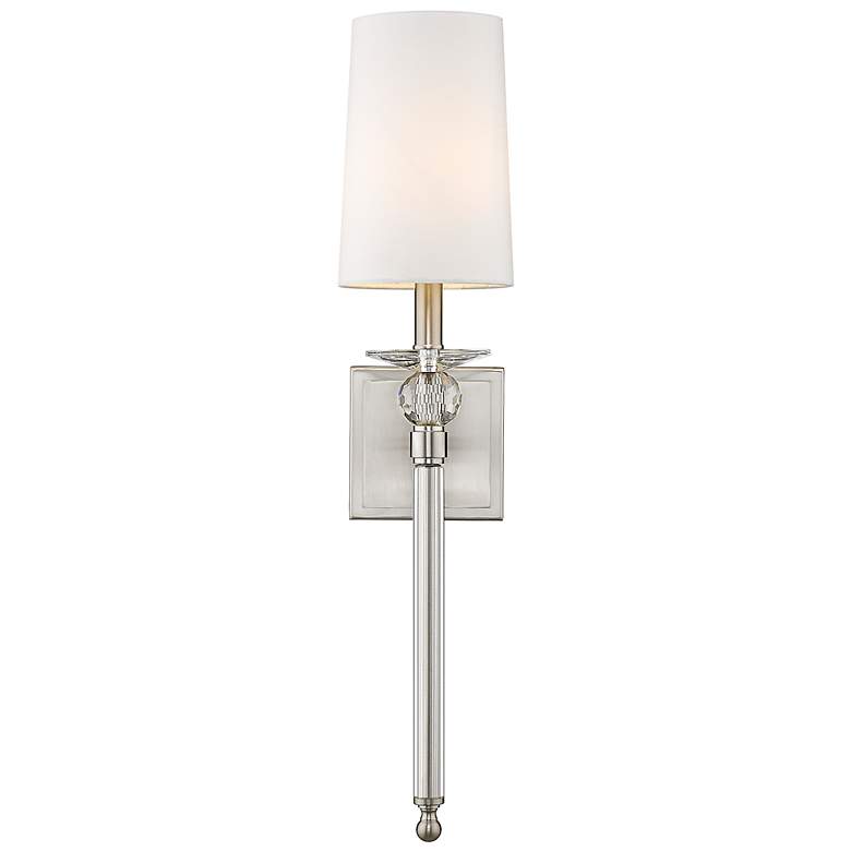 Image 3 Ava 22 1/2" High Brushed Nickel Wall Sconce more views