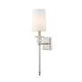 3_Ava 22 1/2" High Brushed Nickel Wall Sconce more views